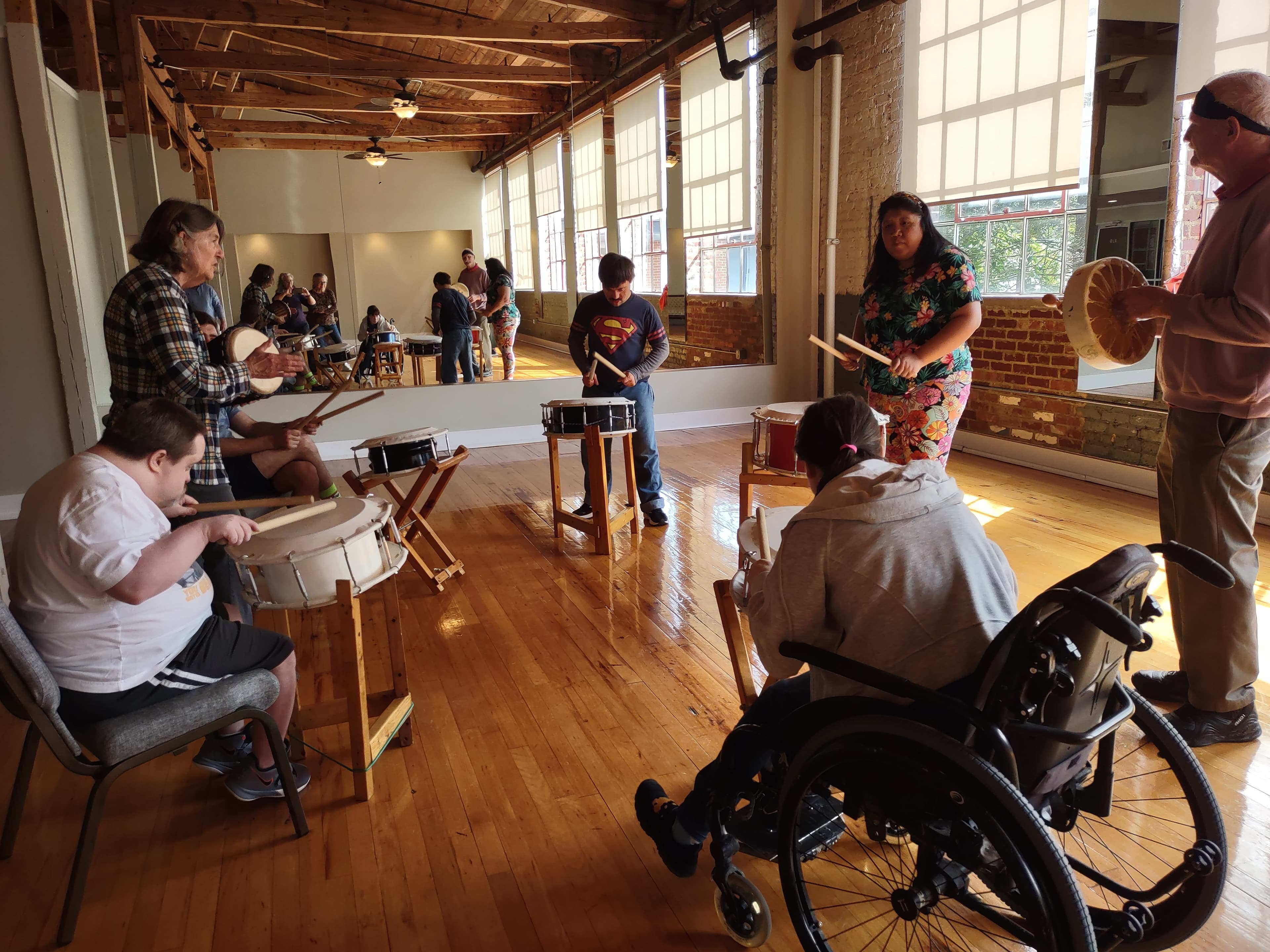 Drumming with Earth Spirit Taiko!